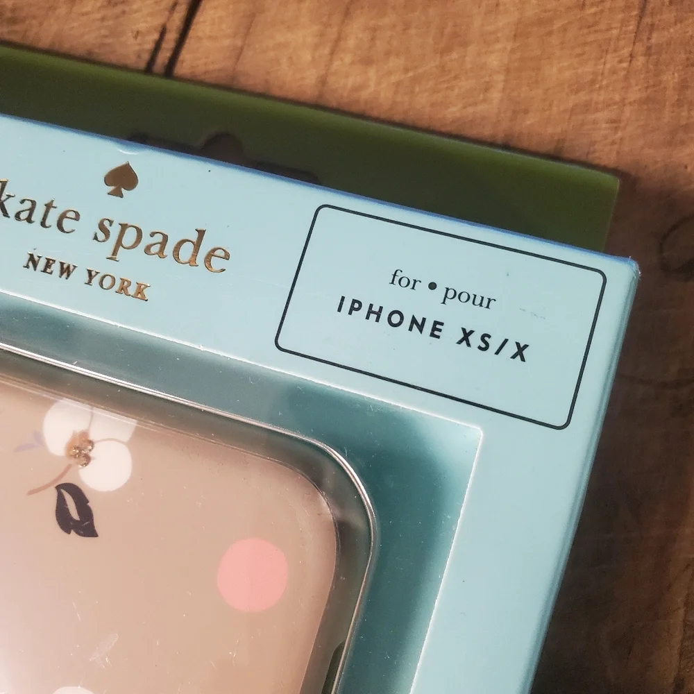 🔥KATE SPADE NEW YORK Breezy Floral Ditzy Hard Shell Case 4 IPhone‎ Model XS/S
